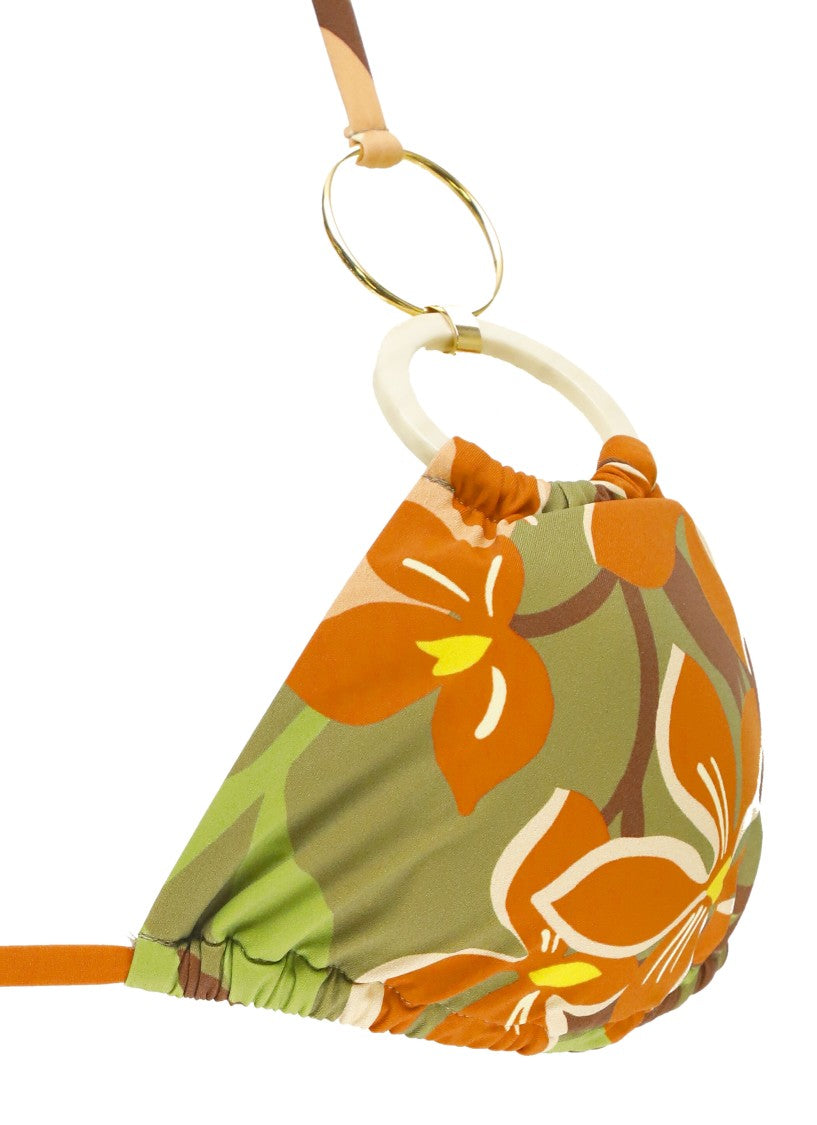 Miss Bikini Green Triangle Top Bikini