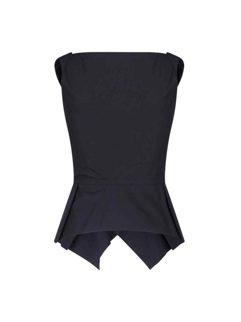 Vivienne Westwood Structured Asymmetrical Top With Off-Shoulder Neckline