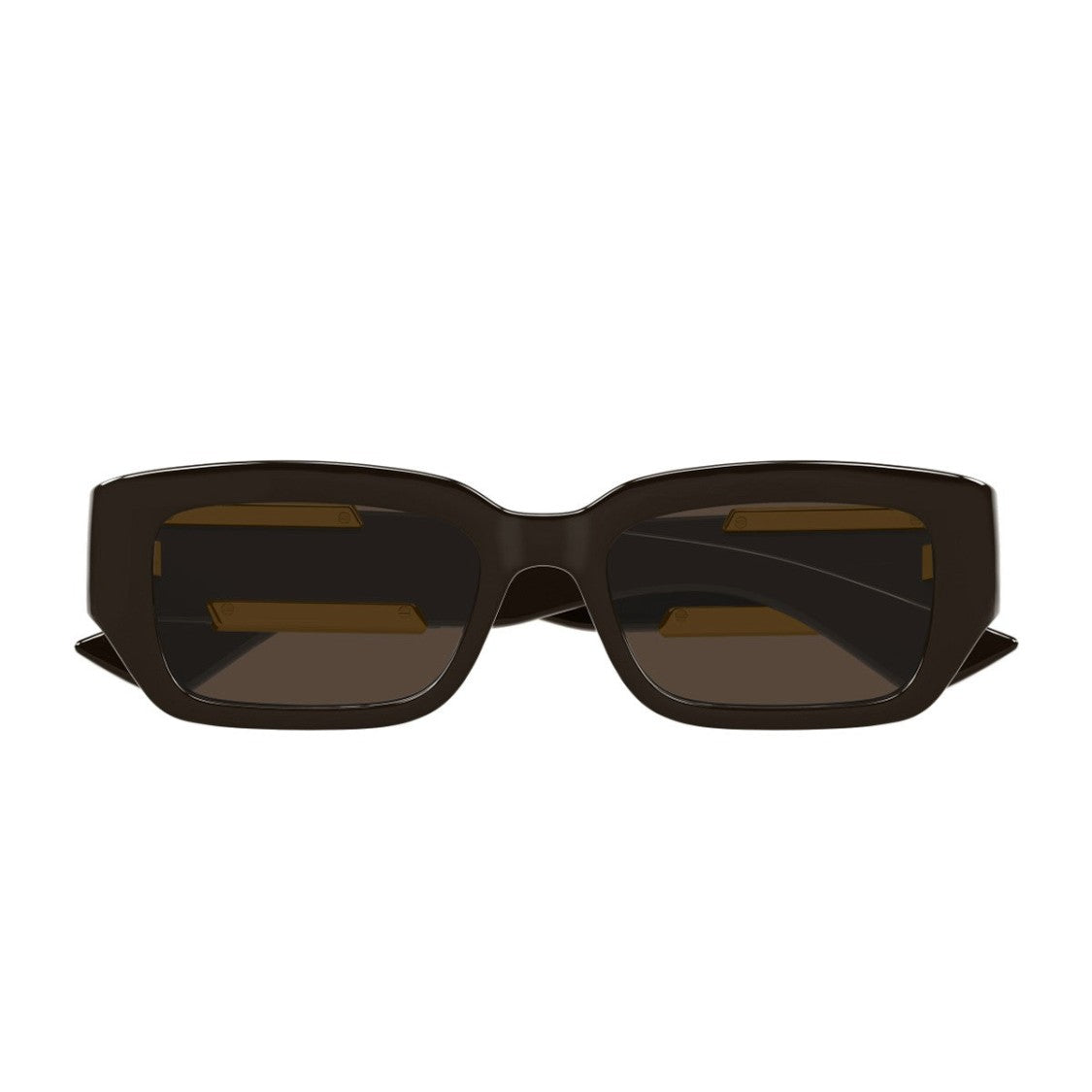 Bottega Veneta Brown Bv1406s Ribbon Bio-Injected Rectangular Sunglasses