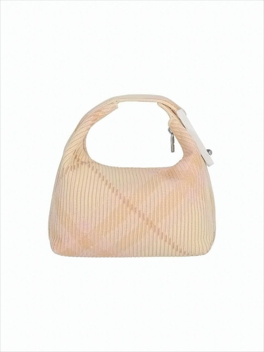 Burberry Ribbed Nylon Shoulder Bag
