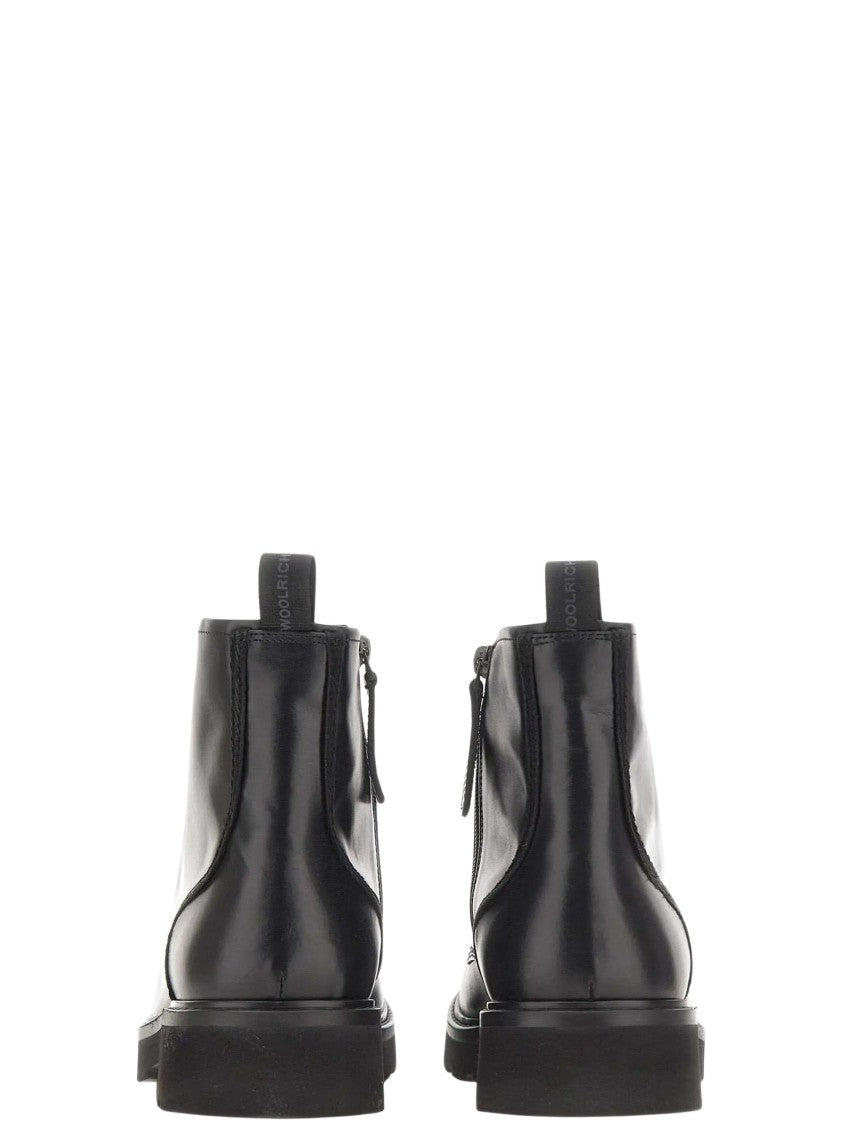 Woolrich Lace-Up Leather Boots