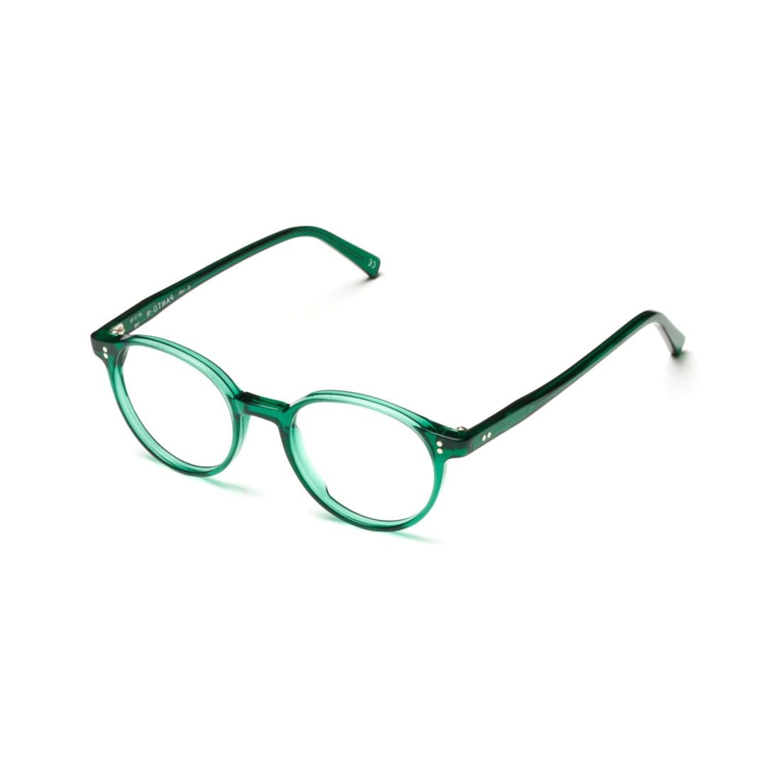 Kador Panto/N Translucent Green Round Frame Eyeglasses