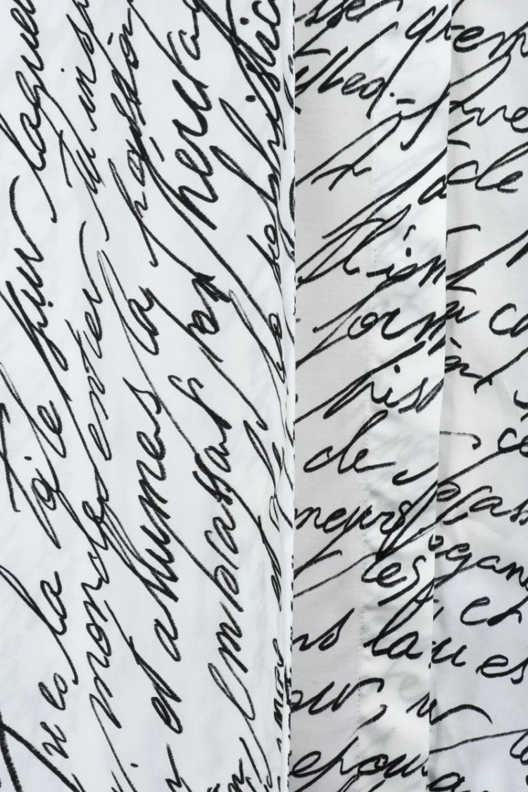Balmain Fluid Drape Script Print Balmain Shirt