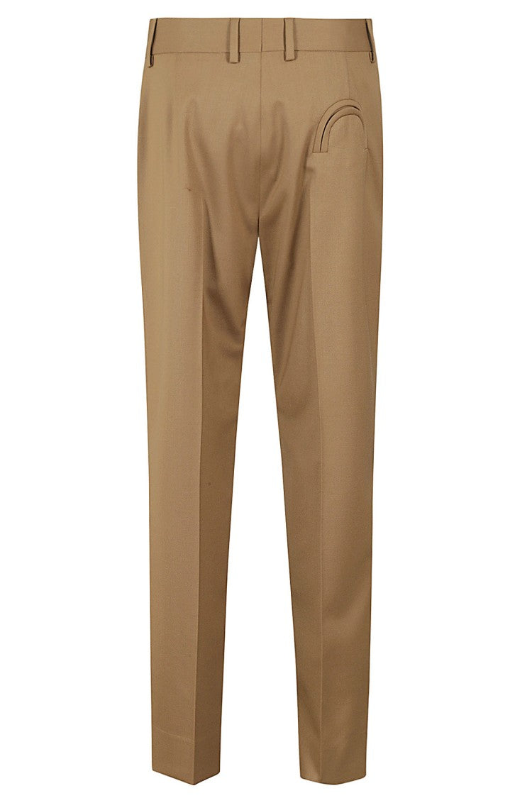 Blazé Milano Palazzo Brown Pants With Belt Loops