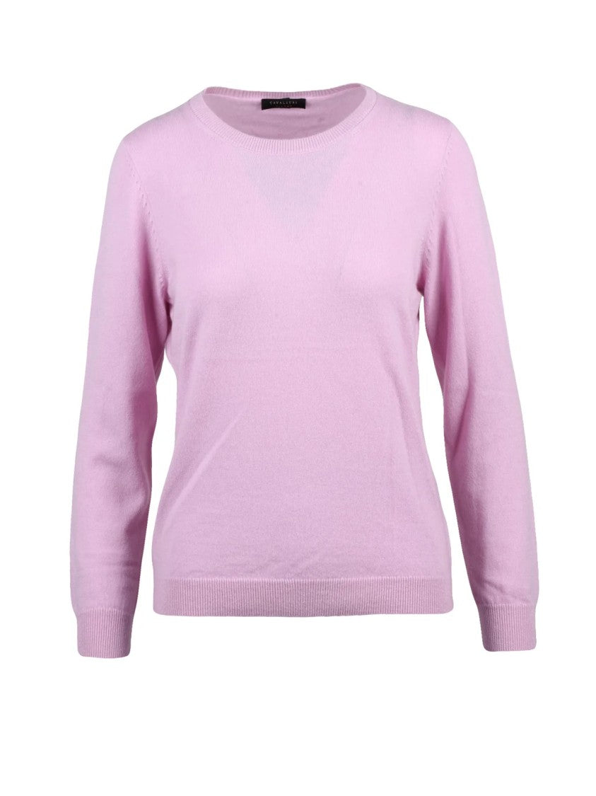 Cavalieri Cavalieri Cashmere Crew Neck Sweater In Gentle Pink