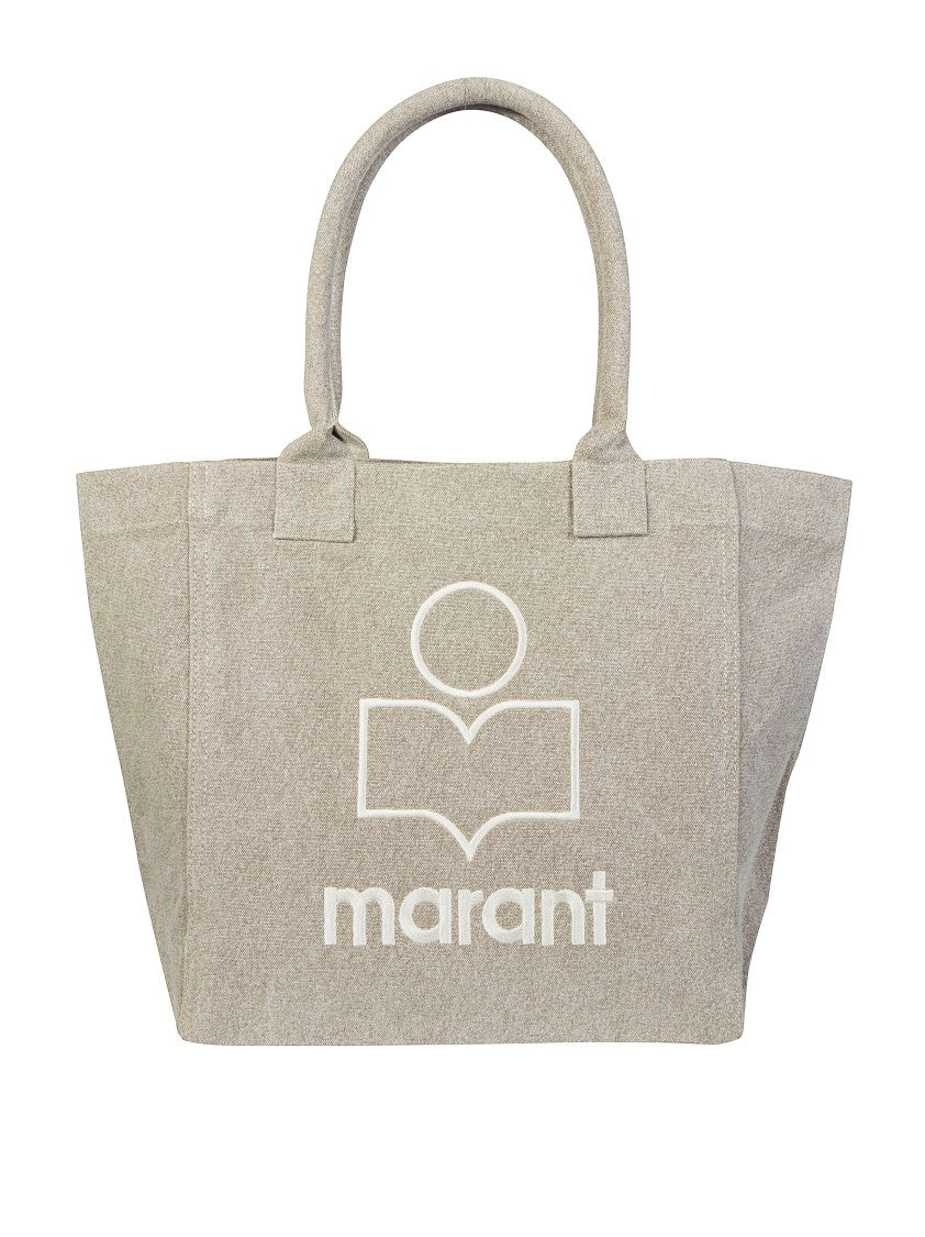 Isabel Marant Small Yenkygz Embroidered Cotton Tote Bag