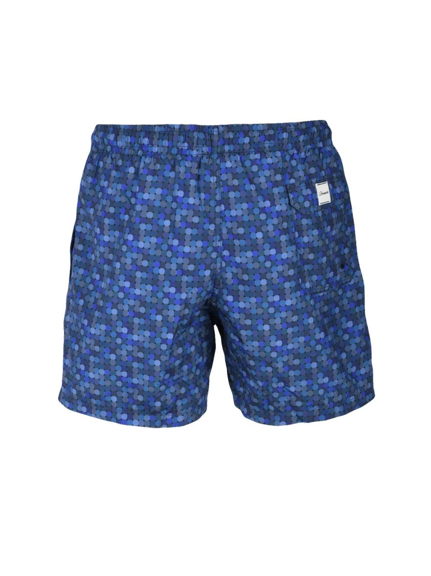 Drumohr Multicolor Mosaic Print Swim Shorts