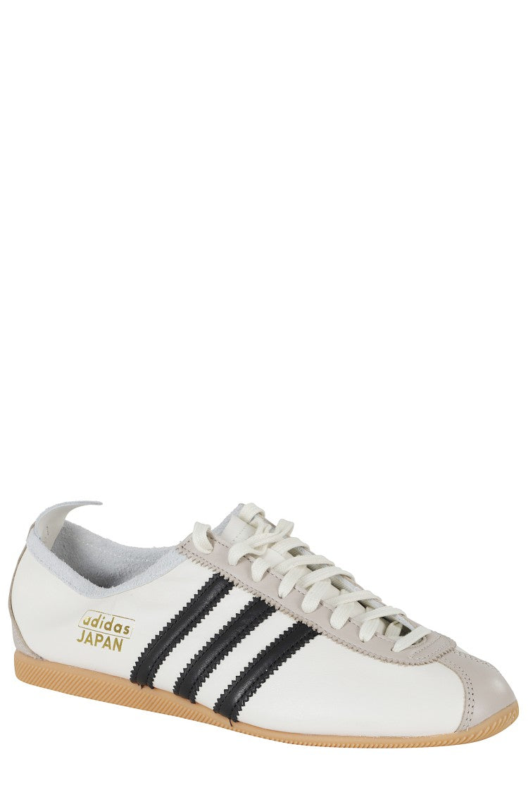 Adidas Originals White Japan Black Striped Side Design Leather Sneakers