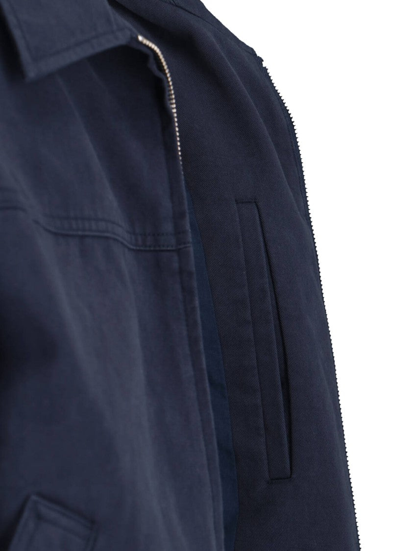 Dunst Navy Zip Bomber Jacket