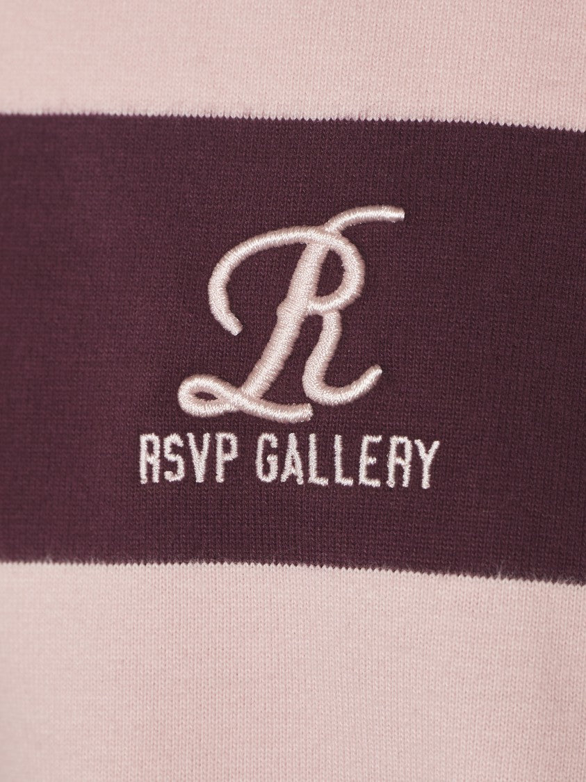 Agolde Long-Sleeved Polo With Striped Pattern