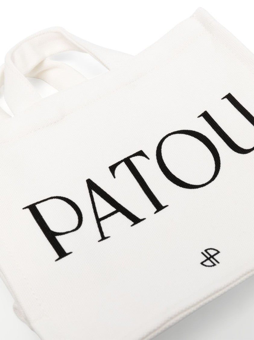 Patou Logo-Print Canvas Tote Bag