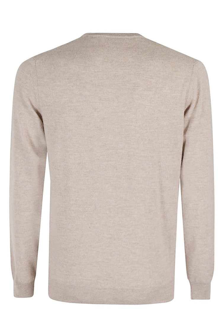 Filippo De Laurentiis Cashmere-Blend Wool Crew Neck Sweater