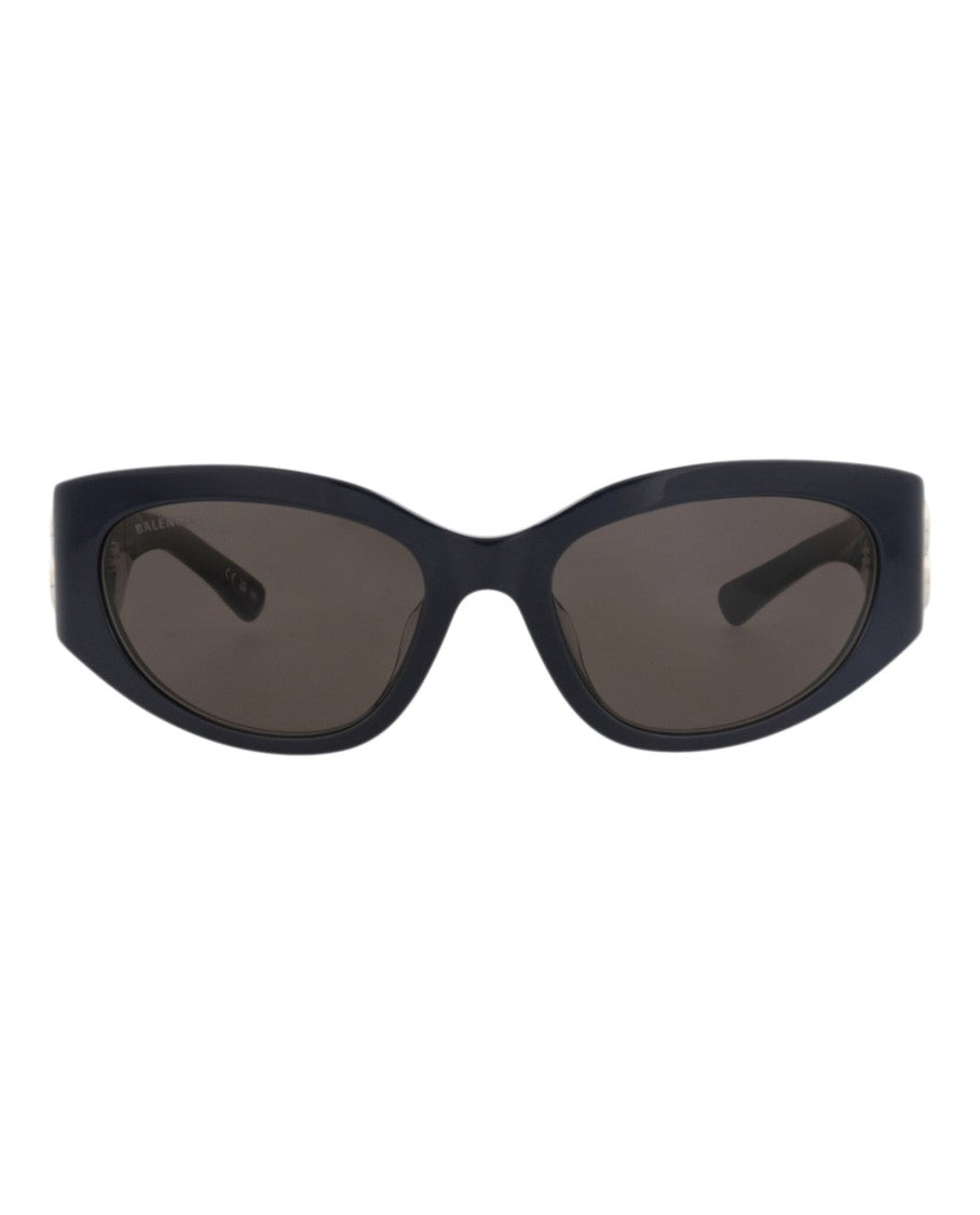 Balenciaga Round-Frame Recycled Acetate Sunglasses
