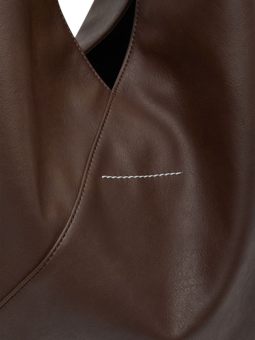 Mm6 By Maison Margiela Medium Triangular Shopping Bag With Structured Handle