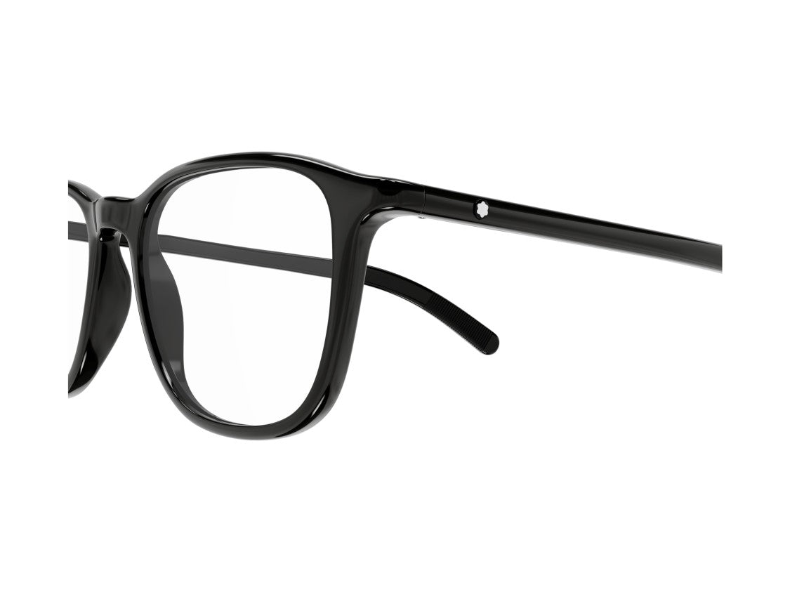 Montblanc Mb0386o Black Rounded Square Acetate Sunglasses