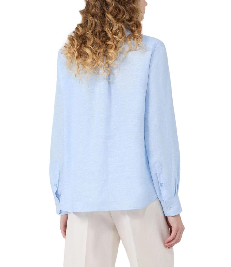 Max Mara Light Blue Wkdwerner Cotton Shirt