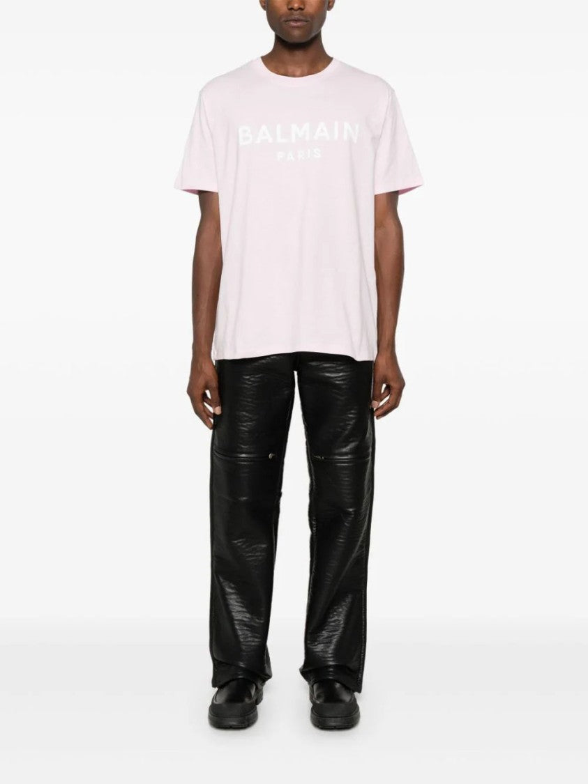 Balmain Logo-Print Cotton T-Shirt
