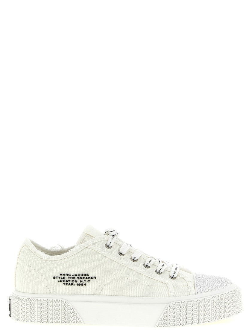 Marc Jacobs Used-Effect Cotton Canvas Low-Top Sneakers