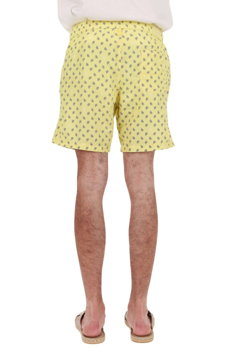 Jacob Cohen Paisley Patterned Swim Shorts With Elastic Waistband