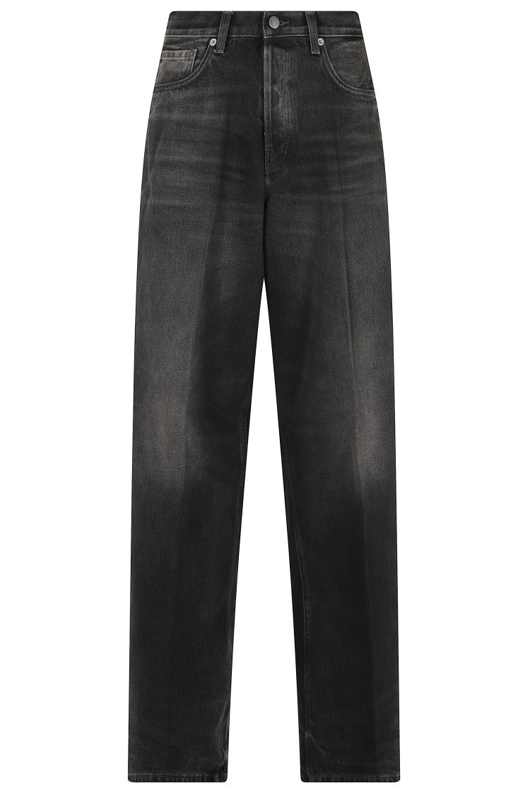 Haikure Black Bethany Vintage Wide-Leg Jeans