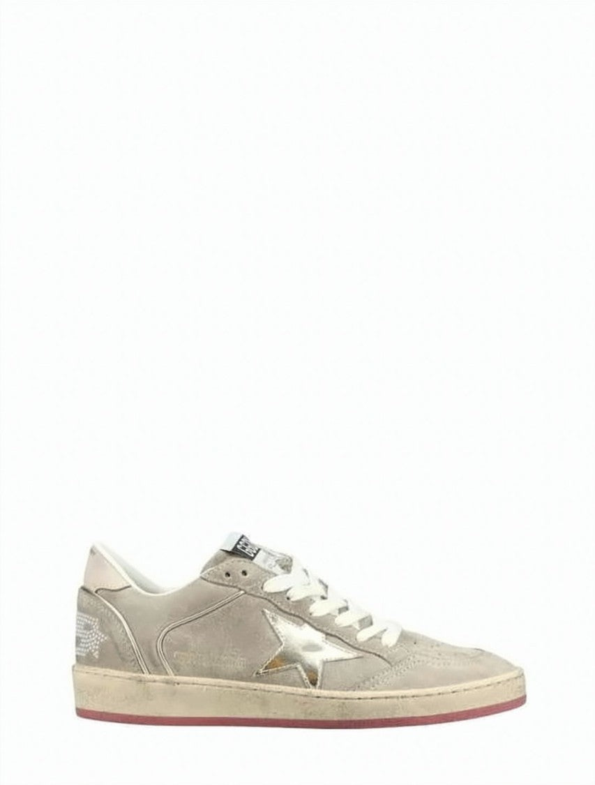 Golden Goose Suede Sneakers With Metallic Star Detail
