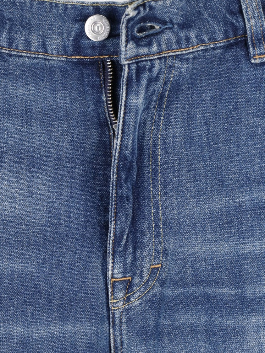 Our Legacy Vast Cut Destroyed Medium-Rise Straight-Leg Cotton Jeans