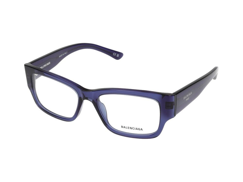 Balenciaga Eyeglasses Bb0371o 003 Blue Blue Transparent 53/17/145