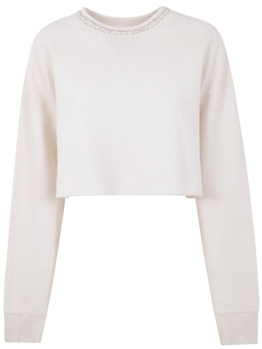 Golden Goose Cropped Crew Neck Sweatshirt