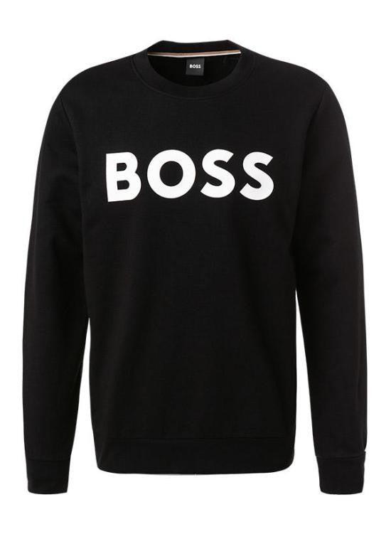 Hugo Boss Long-Sleeve Black Sweatshirt With Prominent Logo
