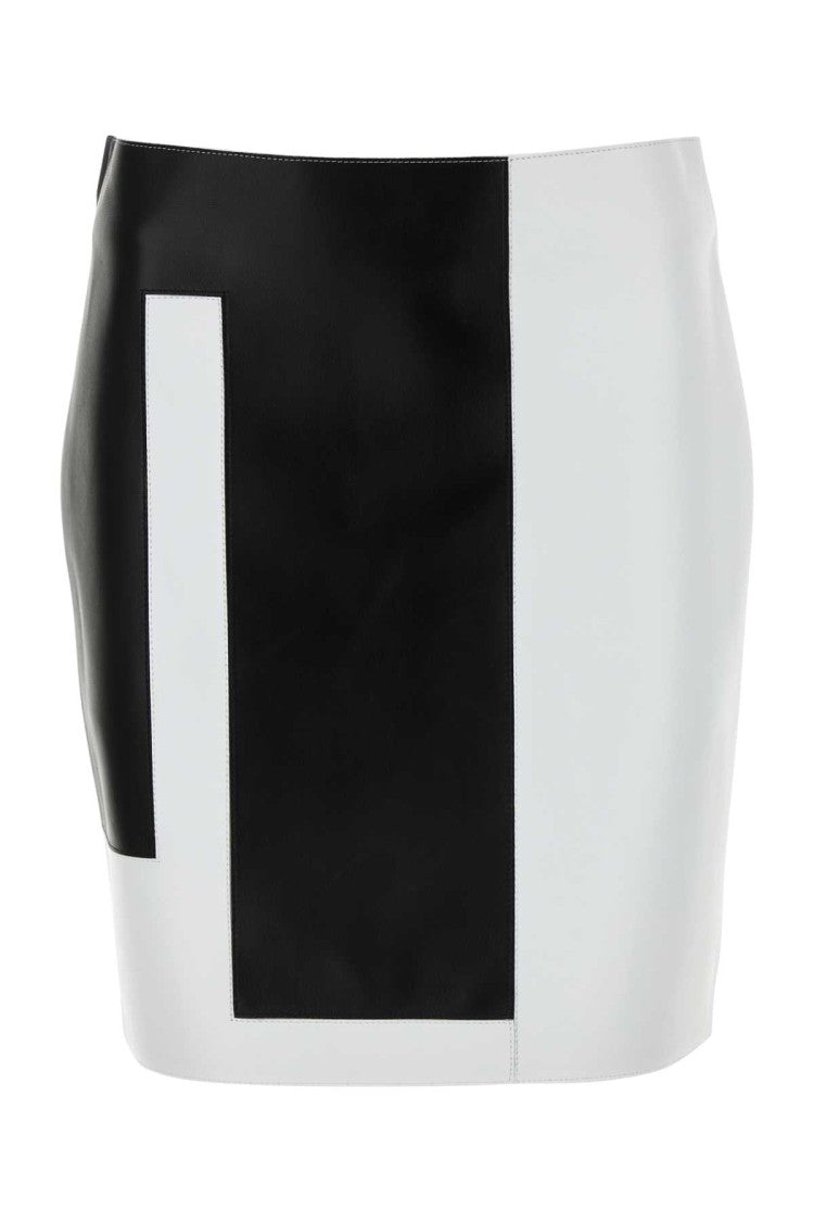 Fendi Multicolor Leather Mini Skirt