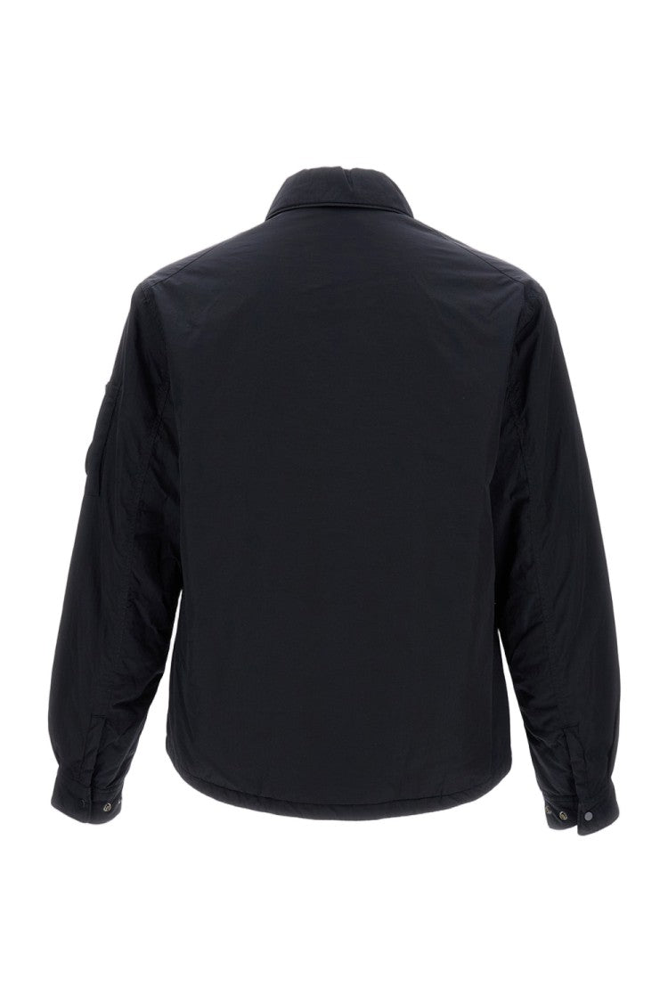 C.P. Company Oversized Blue Shirt With Front Button Closure