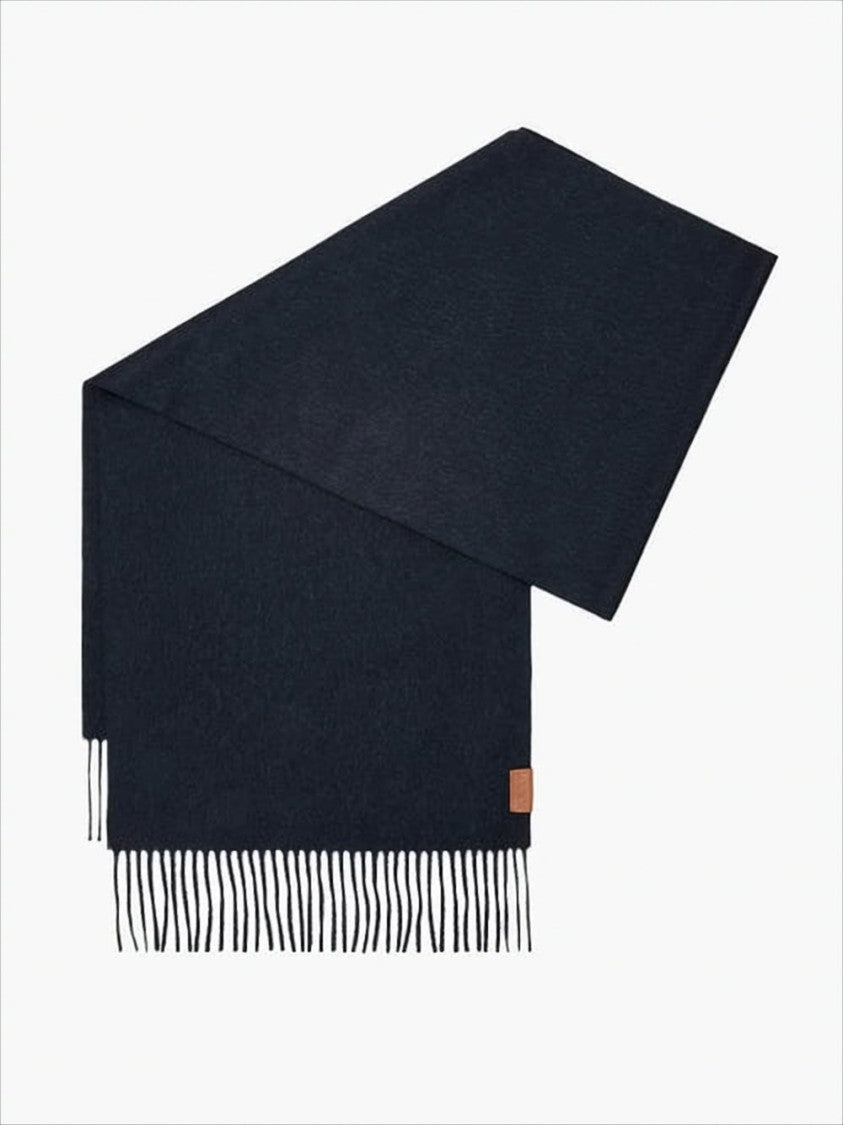Loewe Cashmere Scarf With Fringed Ends