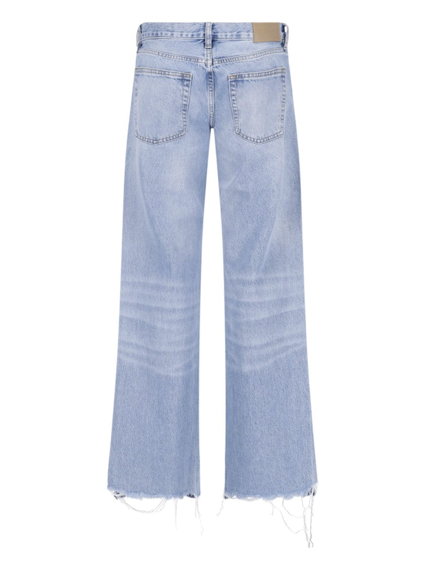 Frame Light Blue Cotton Denim The Gray Jeans