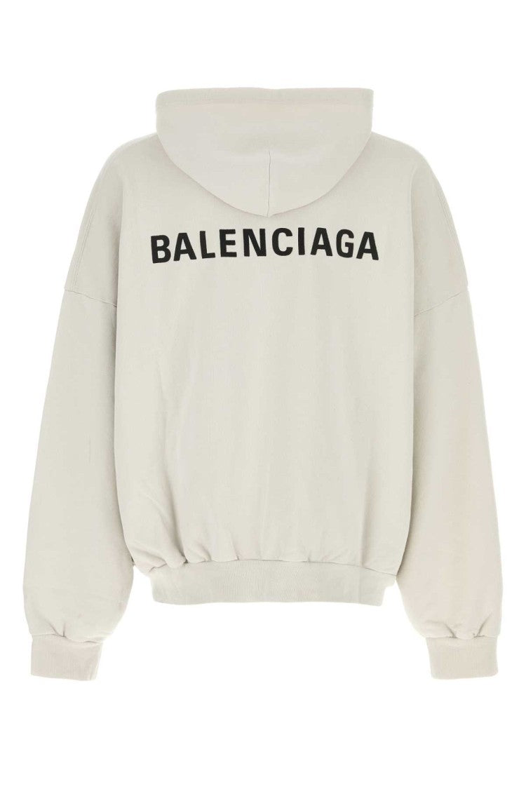 Balenciaga Chalk Cotton Sweatshirt