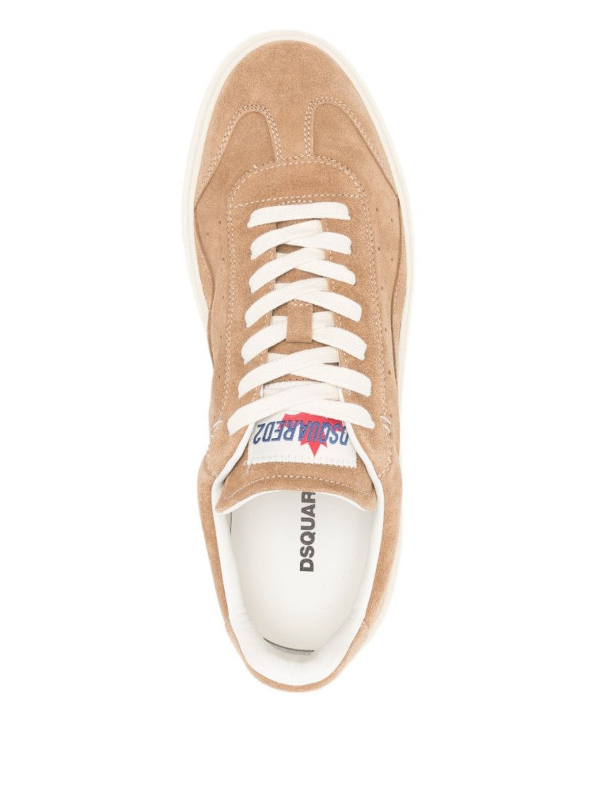 Dsquared2 Low-Top Brown Calf Leather Sneakers