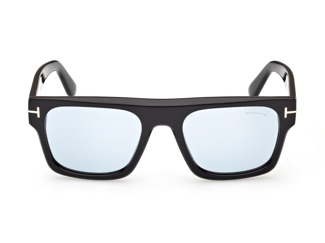 Tom Ford Ft1337 Metallic Accent Square Sunglasses