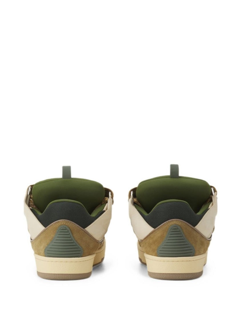Lanvin Low-Top Sneakers With Dynamic Panel Design And Textured Finish