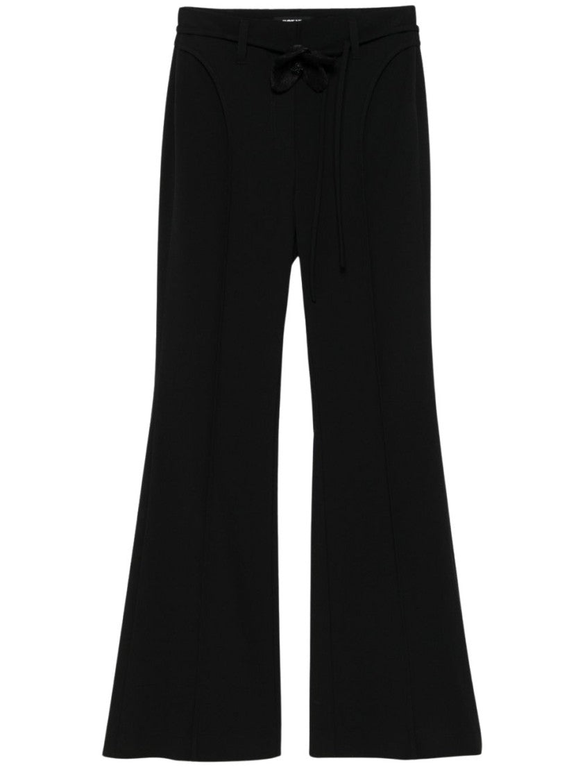 Rotate Black Flared High-Waist Pants