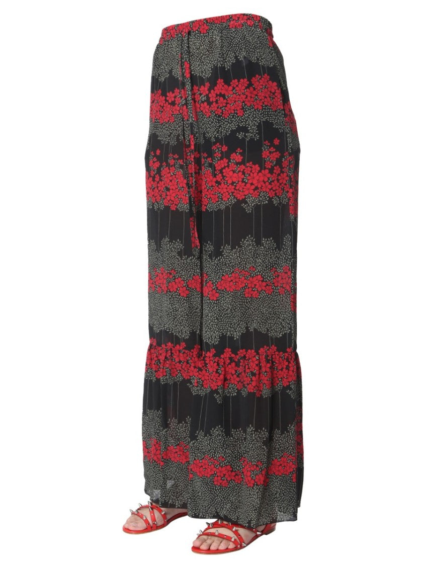 Red Valentino Dreaming Peony Print Trousers