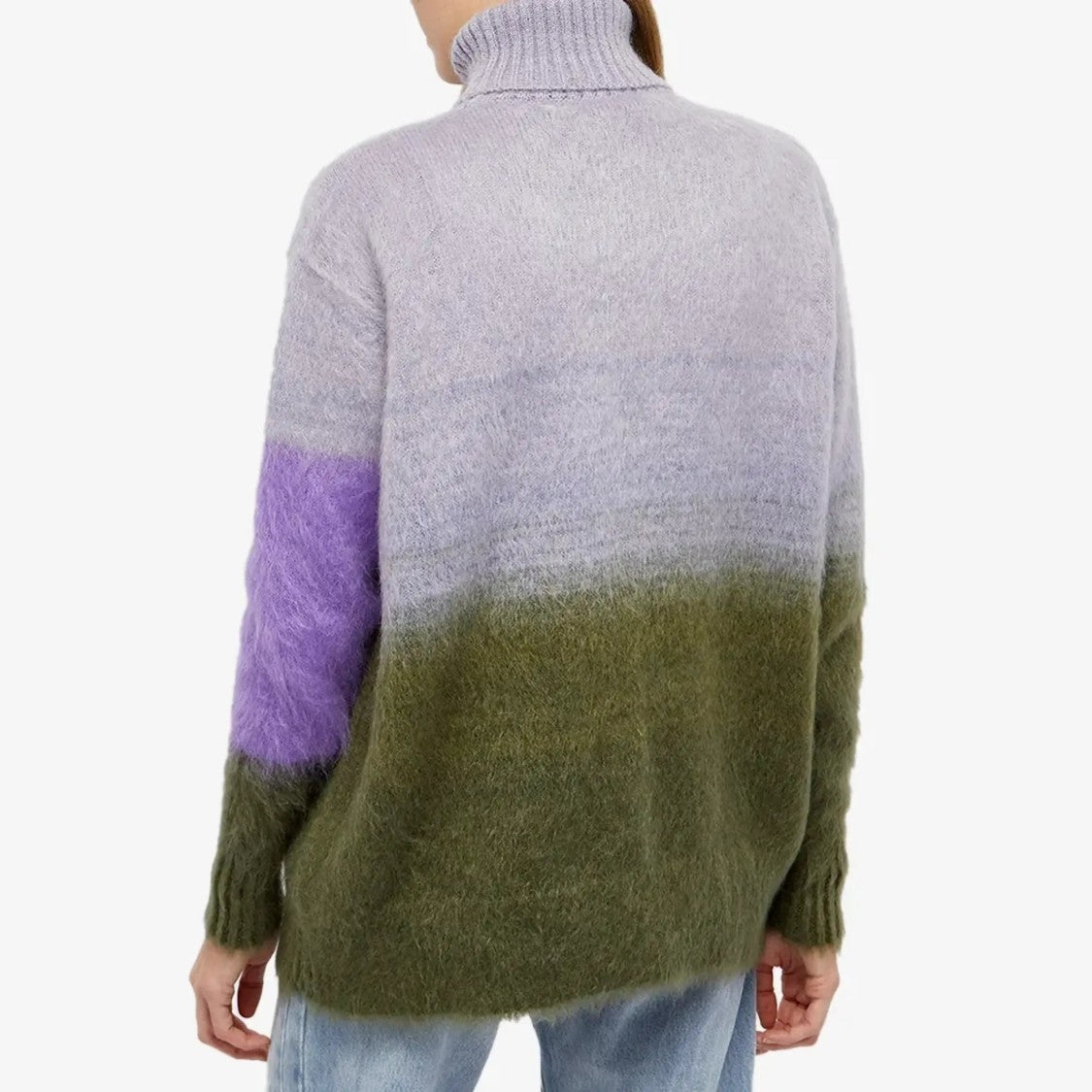 Off-White Intarsia-Knit Logo Roll-Neck Knitwear Jumper