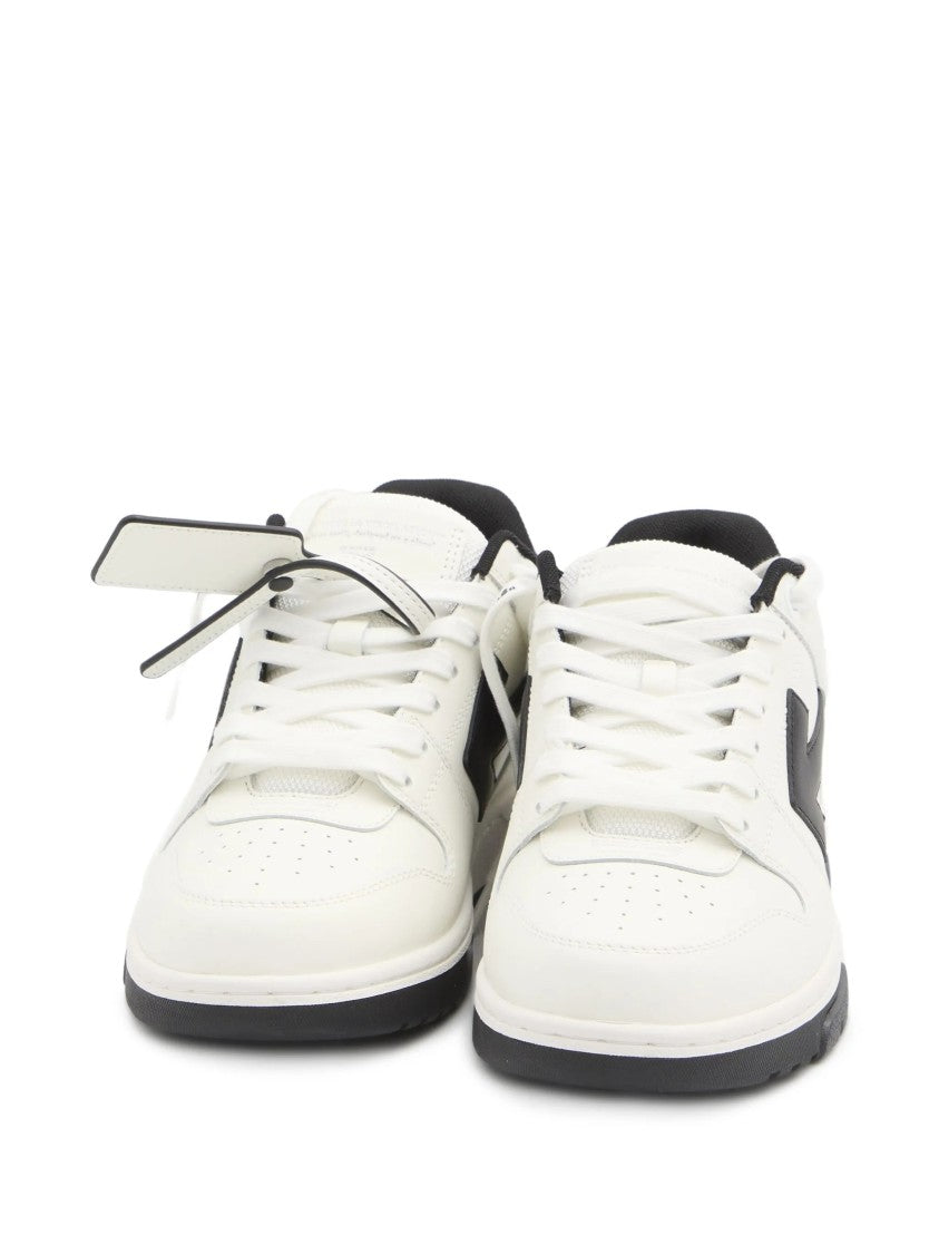 Off-White Calf Leather Low-Top Sneakers With Contrasting Arrow Motifs