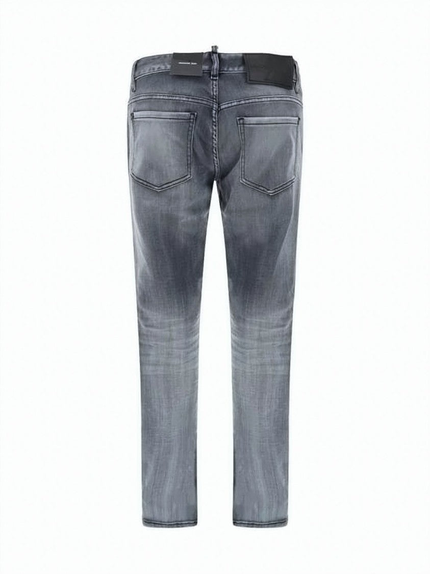 Dsquared2 Slim Fit Grey Denim Pants