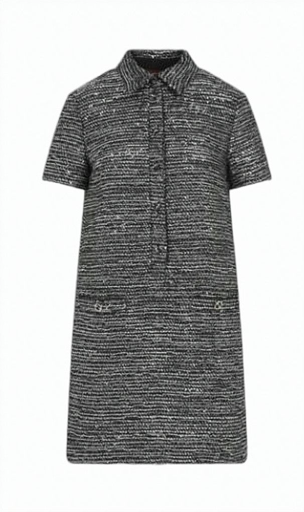 Gucci Textured Grey Short Dress