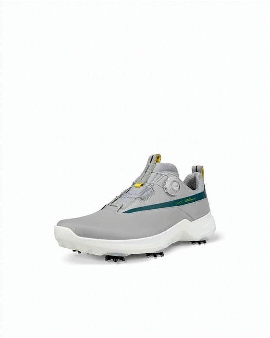 Ecco Grey Shoes With Unique Dial Closure
