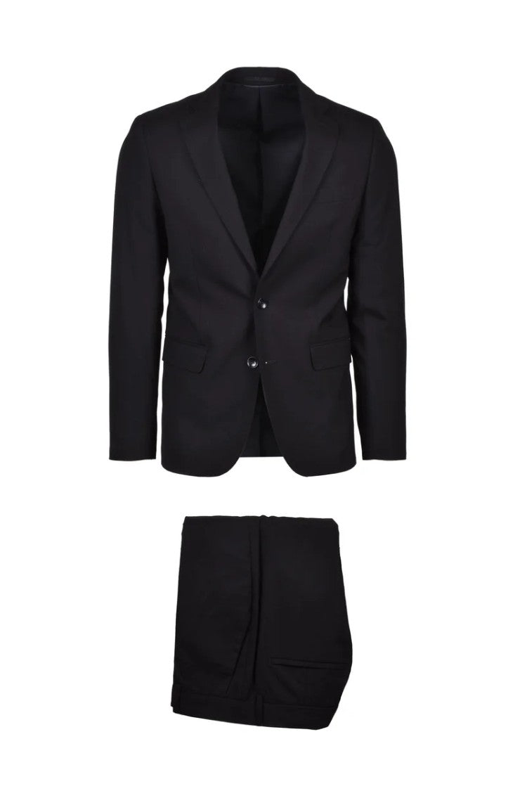 Premier Homme Suit Rounded Jacket - Black