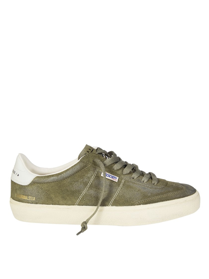 Golden Goose Soul-Star Suede Leather Heel Sneakers