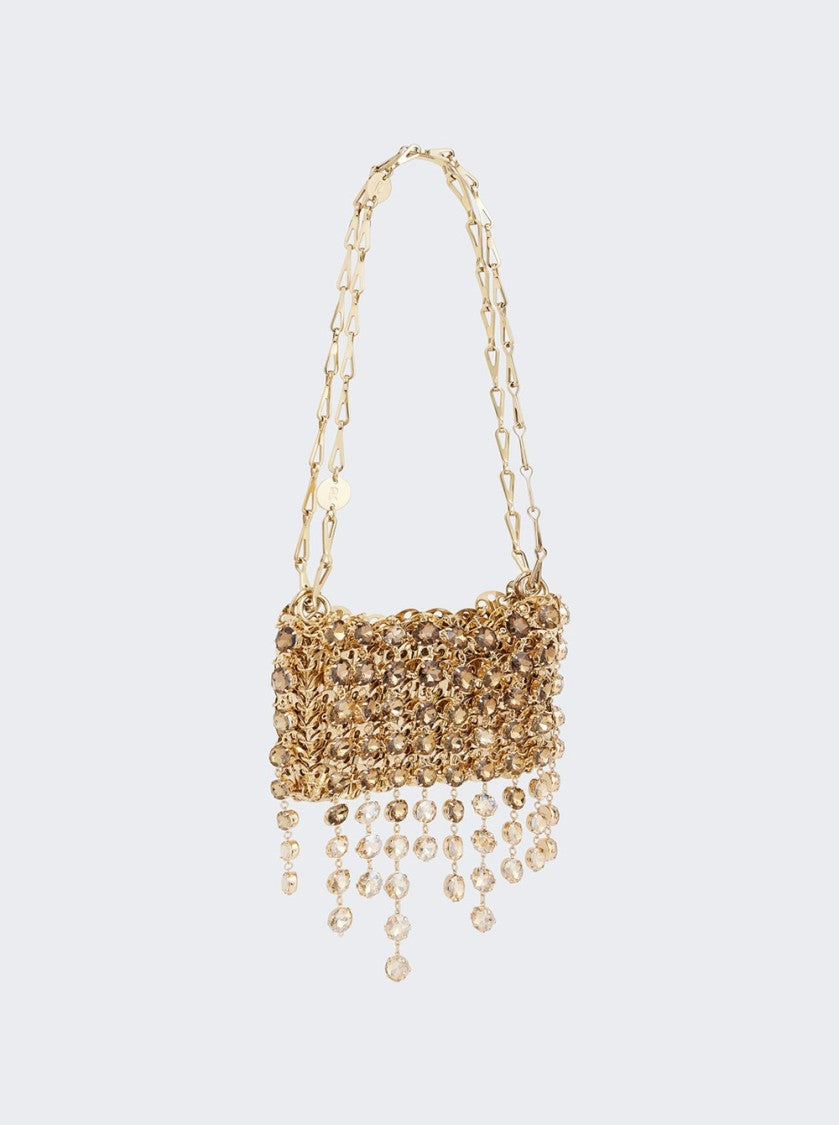 Rabanne 1969 Nano Bag Strass Gold