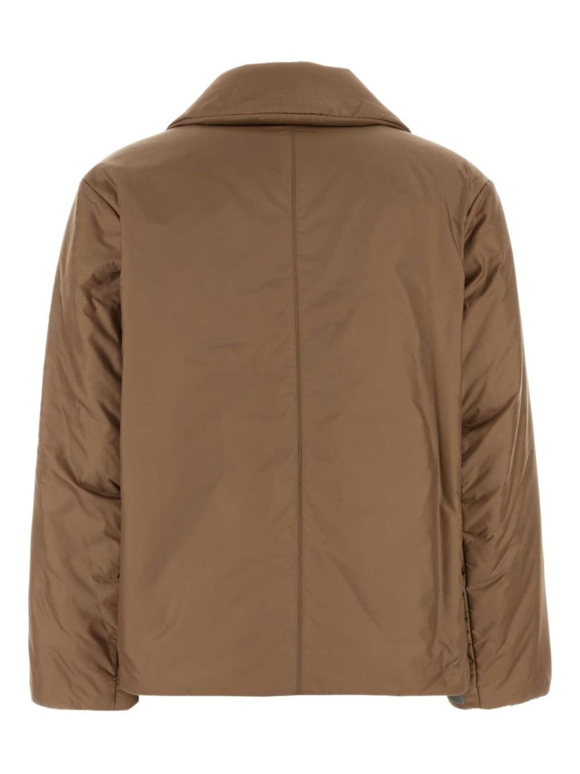 Max Mara Double-Breasted Padded Coat With Notched Lapels
