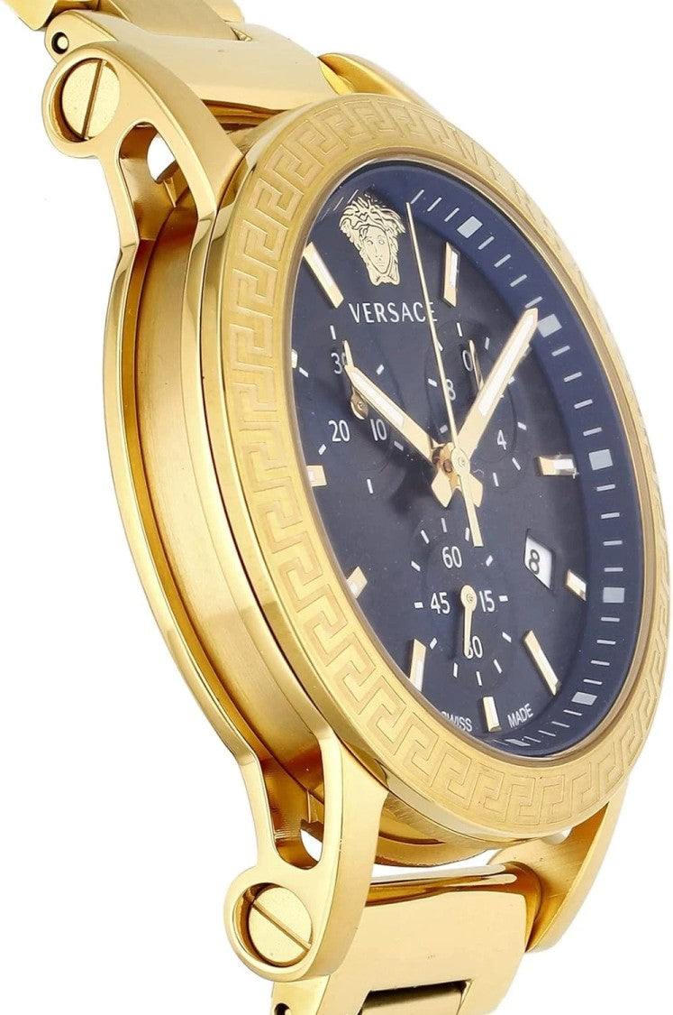 Versace Sport Tech Lady Chrono 40Mm Versace Watch With Blue Dial