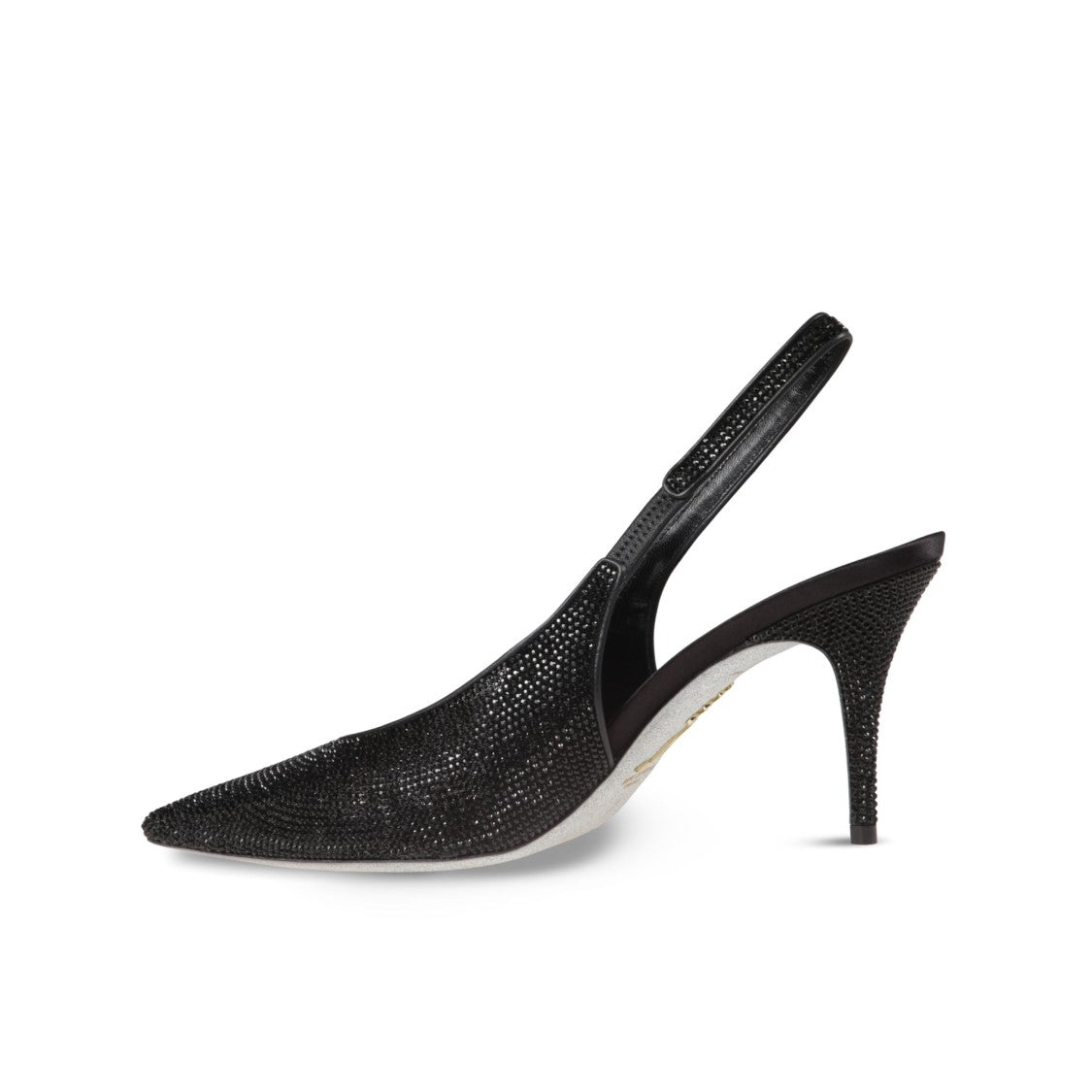 René Caovilla High Heel Slingback Pumps With Refined Silhouette